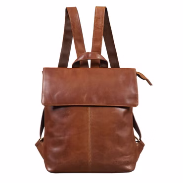"Charlie" Vintage Skórzany Plecak Brązowy Średni Daypack Damski