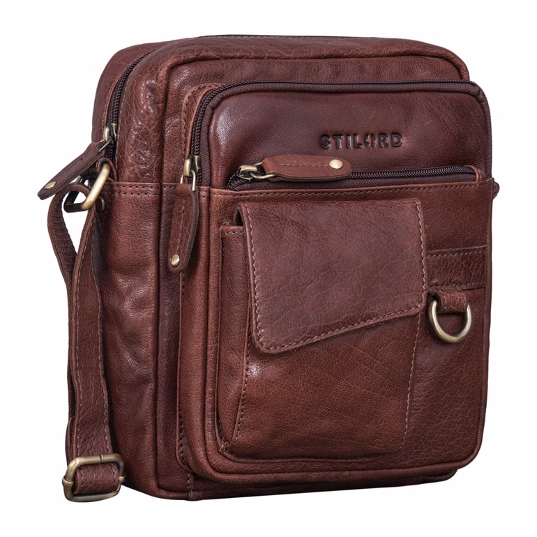 "Ryan" Skórzana Torba Męska Crossbody Mała Na Ramię Styl Vintage
