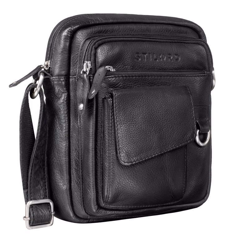 "Ryan" Skórzana Torba Męska Crossbody Mała Na Ramię Styl Vintage