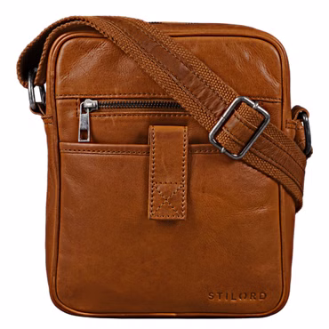 "Brent" Mała Skórzana Torba Messenger Crossbody Męska na Ramię