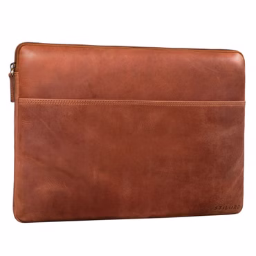 "Murphy" Skórzana torba na laptop 15,6" Vintage Sleeve dla MacBook