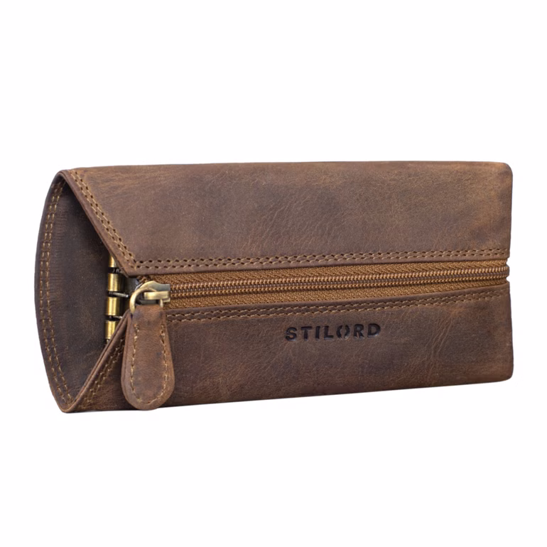 "Janne" Vintage etui na klucze skórzane