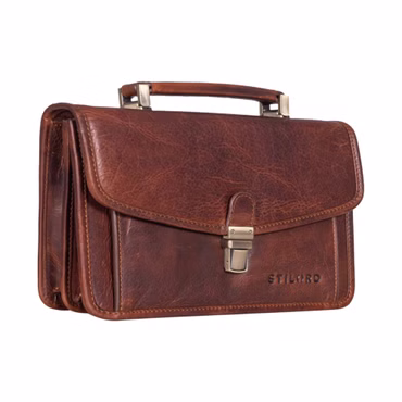 "Yael" Skórzana Kopertówka Mała Damska Torebka Vintage Mini