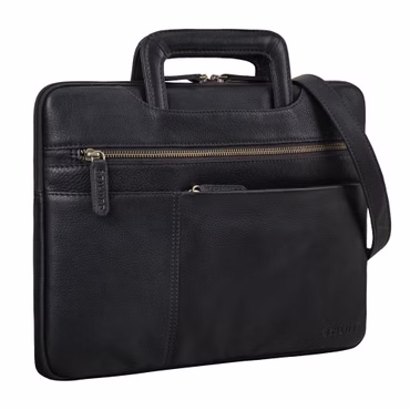 “Cole” Skórzana Vintage Torba Na Laptop 14" Męska Smukła Pokrowiec
