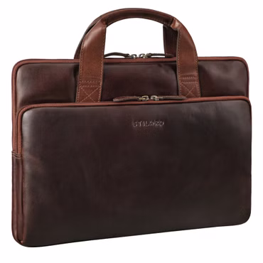 "Beau" Vintage Torba na Laptopa 15.6 Cala Skórzana