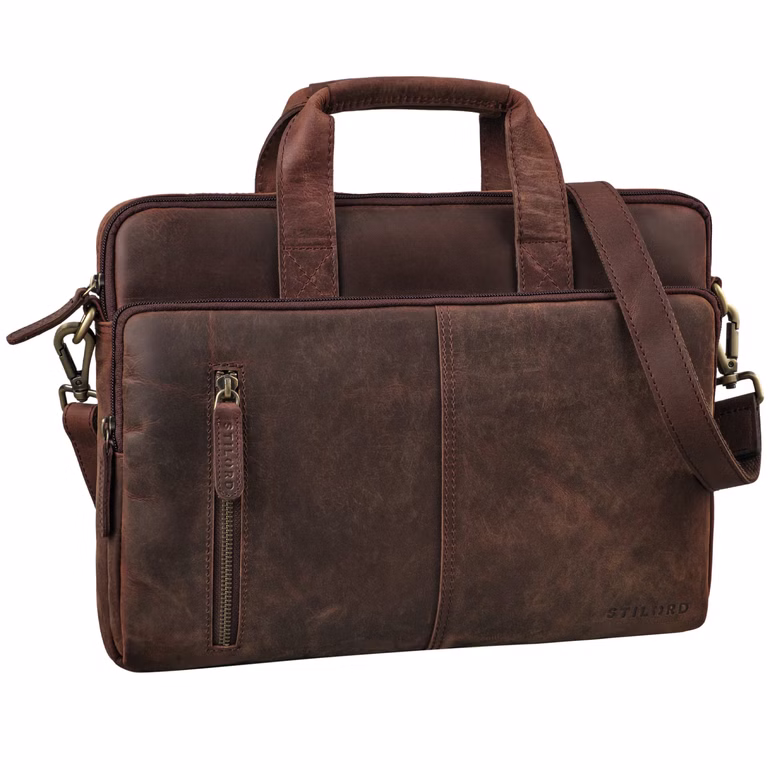 “Raihn” Skórzana Torba Na Ramię Dla Mężczyzn 13.3 – 14" Torba Laptop