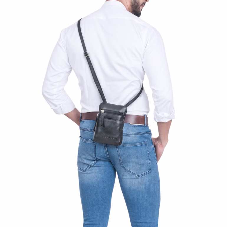 „Indie“ Mała Skórzana Saszetka Szyję Vintage Damska Męska Na Festiwal „Indie“ Mała Skórzana Saszetka Szyję Vintage Damska Męska Na Festiwal