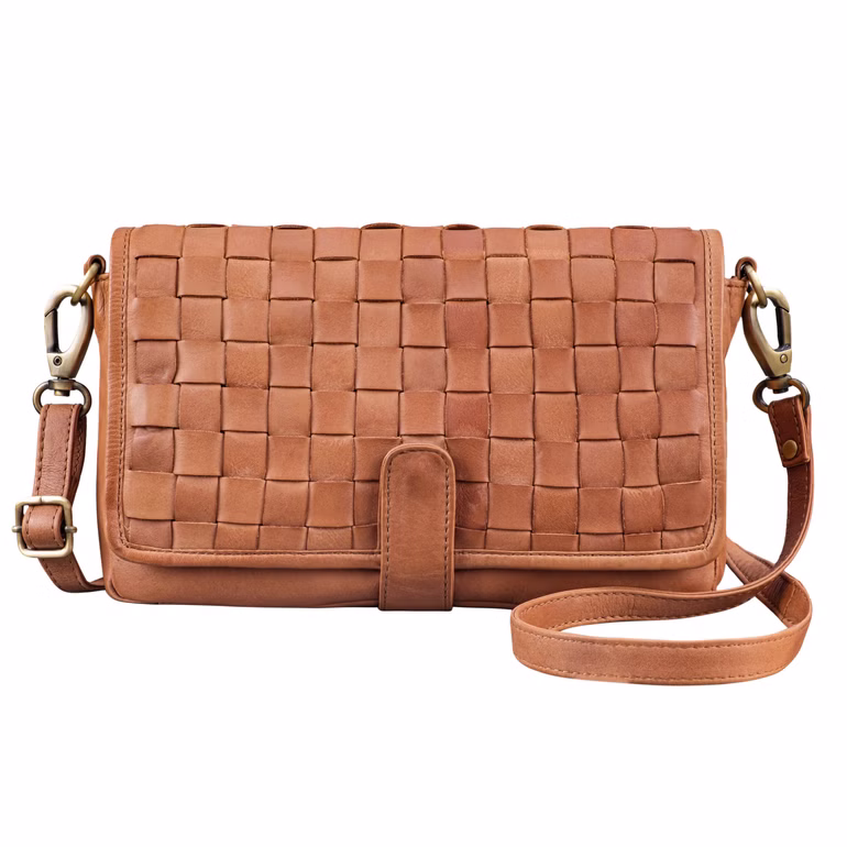 “Carmen” Średnia Pleciona Torebka Damska Ze Skóry Elegancka