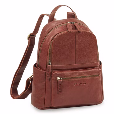 "Berry" Skórzany Plecak Damski  w Stylu Vintage 13 Cali 