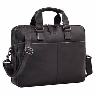 "Oslo" Torba na laptopa 15,6 - 18 cali męska skórzana z dwiema przegrodami na laptopa