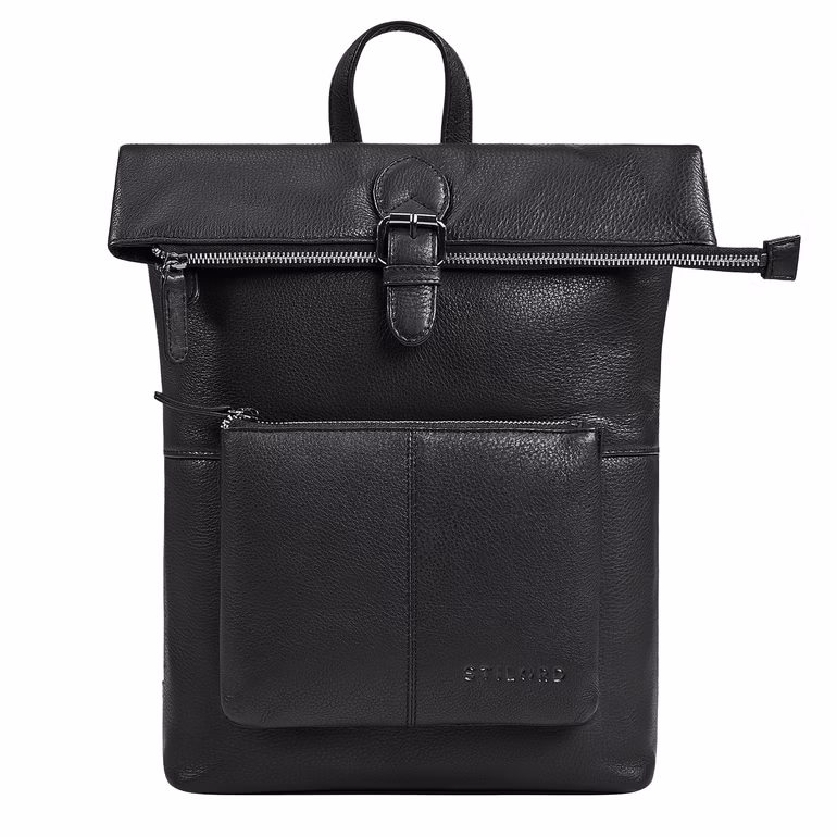 "Niagara" Skórzany Plecak Rolltop dla Kobiet na Laptopy 13,3 - 13,6 Cali i Dokumenty A4