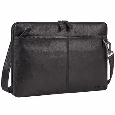 "Graham" Vintage Torba Skórzana na Laptopa 15,6 cali z Paskiem