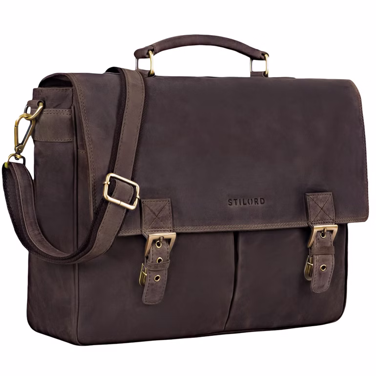 "Toledo" Aktówka Skórzana Męska 15.6 Cali