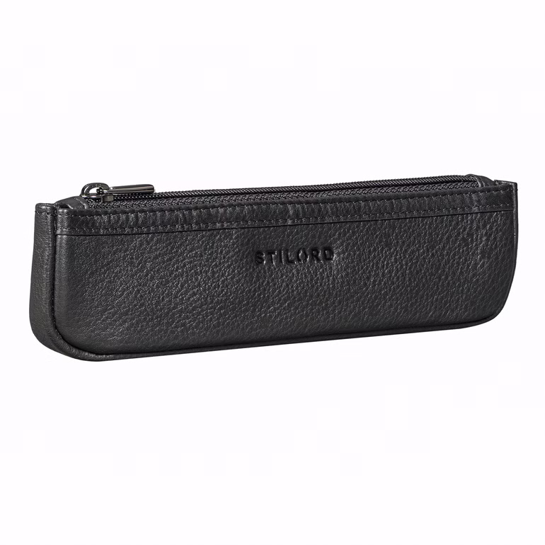 "Kane" Wąski Skórzany Piórnik z Zamkiem Błyskawicznym Vintage do Biura Szkoły i na Uczelnię "Kane" Wąski Skórzany Piórnik z Zamkiem Błyskawicznym Vintage do Biura Szkoły i na Uczelnię