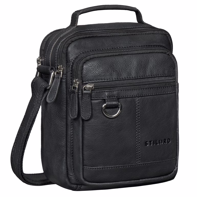 "Jonas" Skórzana Listonoszka Męska Mała Z Rączką Na Tablet 8 Cali "Jonas" Skórzana Listonoszka Męska Mała Z Rączką Na Tablet 8 Cali