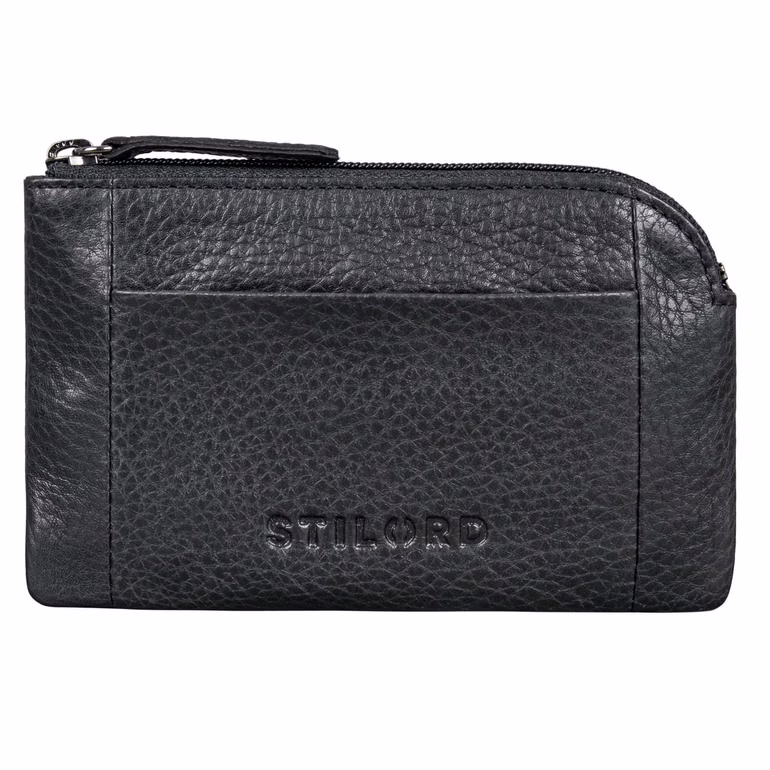 "Jannik" Vintage Skórzane Etui na Klucze z Kieszenią na Monety "Jannik" Vintage Skórzane Etui na Klucze z Kieszenią na Monety