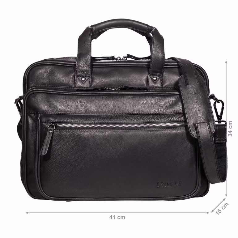 "Walt" Vintage Skórzana Torba Aktówka Unisex XL – Biznesowa
