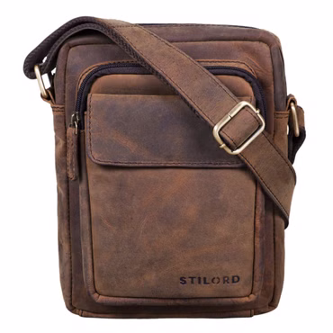 „Jannis“ Skórzana Torba Dla Mężczyzn Mała Vintage Messenger Bag